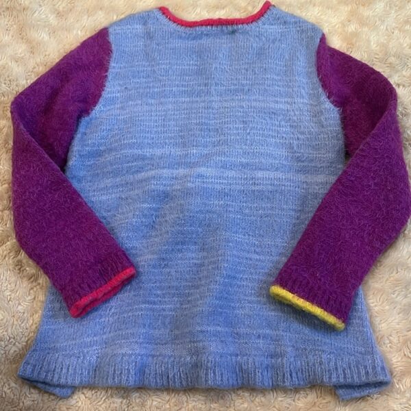 Deux par Deux, girl’s fuzzy sweater, size 5