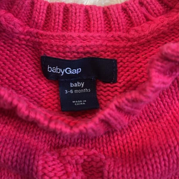 Baby Gap, girl’s sweater dress with anchor, size 3-6 months