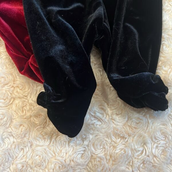 Ralph Lauren, 2 pairs of baby girl leggings, black and maroon, size 3 months