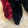 Ralph Lauren, 2 pairs of baby girl leggings, black and maroon, size 3 months