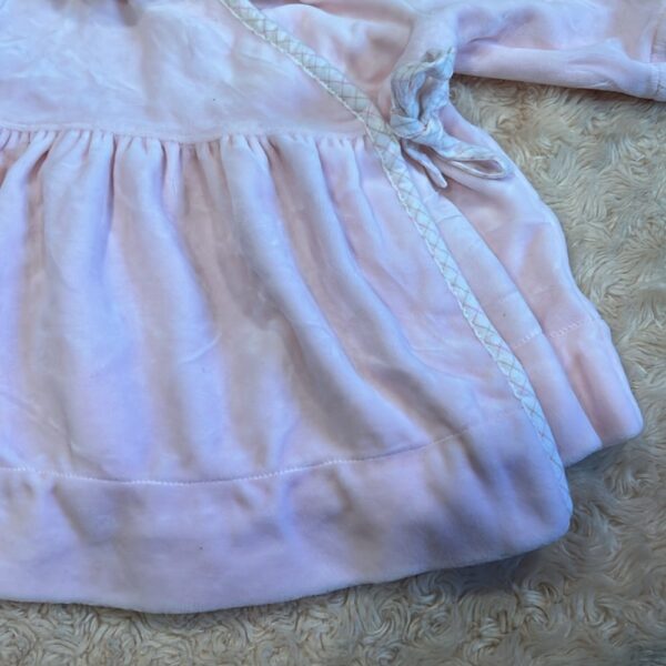 Ralph Lauren, pink velour baby dress, size 3 months