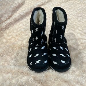 EMU, boy’s black boots with lightning bolts, size 10