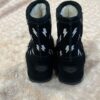 EMU, boy’s black boots with lightning bolts, size 10