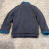 Obaibi, thick fleece lined grey zip up sweater, size 2