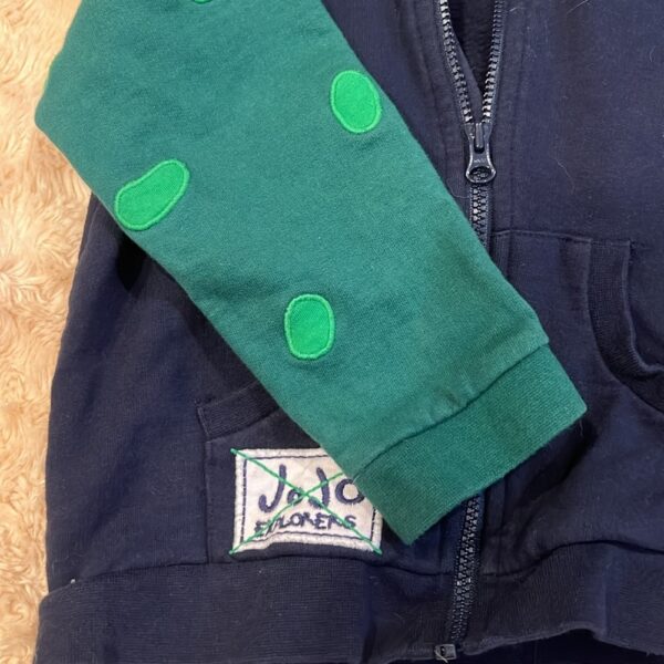 Jojo Maman Bebe, boy’s zip-up dinosaur hoodie, sz 18-24 months