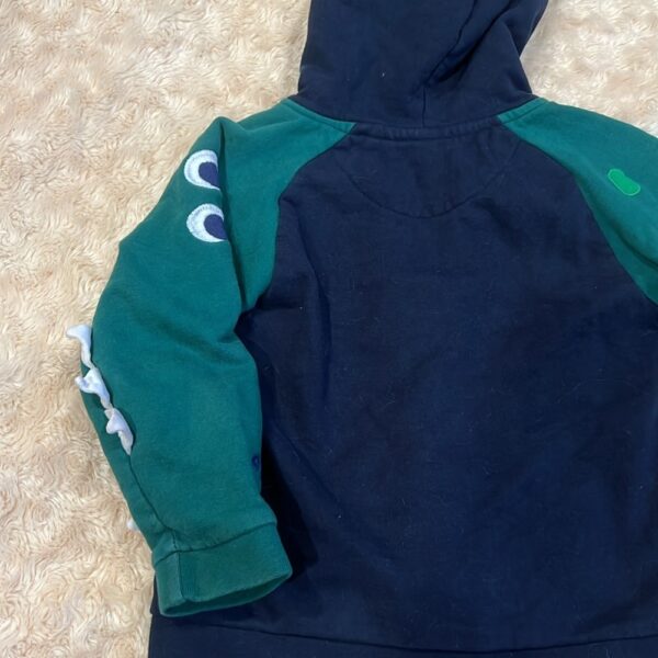 Jojo Maman Bebe, boy’s zip-up dinosaur hoodie, sz 18-24 months