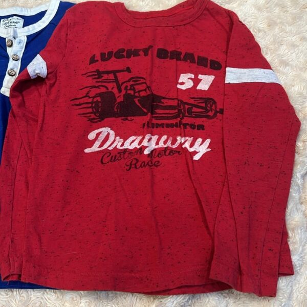 Lucky Brand, pair of boy’s long sleeved tshirts, size 5