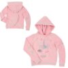 BUTTER Winter Unicorn Velour Cross-Back Hoodie