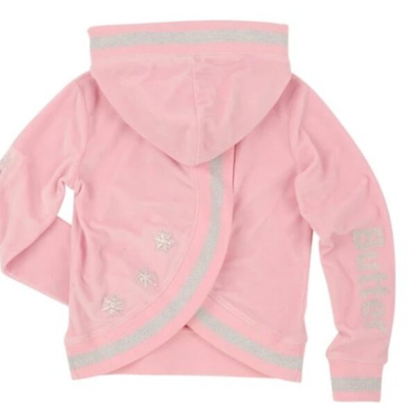 BUTTER Winter Unicorn Velour Cross-Back Hoodie