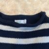 Crewcuts, classic navy and white roll neck sweater, size 3