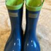 Hatley, pr of blue rain boots, size 13
