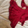 Kate Mack, lightweight asymmetrical tiered red dress, size 5