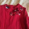 Kate Mack, lightweight asymmetrical tiered red dress, size 5