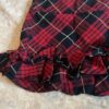 Ralph Lauren, red plaid ruffle skirt with side zipper, size 4