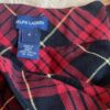 Ralph Lauren, red plaid ruffle skirt with side zipper, size 4