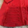 Elaine et Lena, red cotton and velour dress, size 2