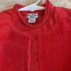 Elaine et Lena, red cotton and velour dress, size 2