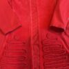 Elaine et Lena, red cotton and velour dress, size 2