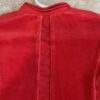 Elaine et Lena, red cotton and velour dress, size 2
