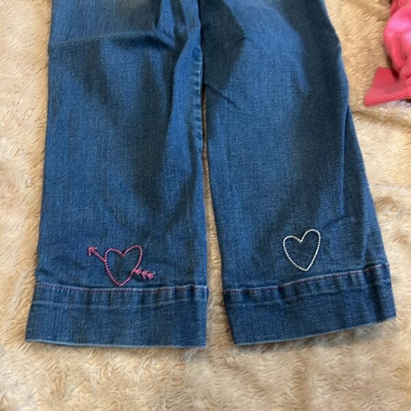 Hatley, 2 pc Jean and sweater set, size 7
