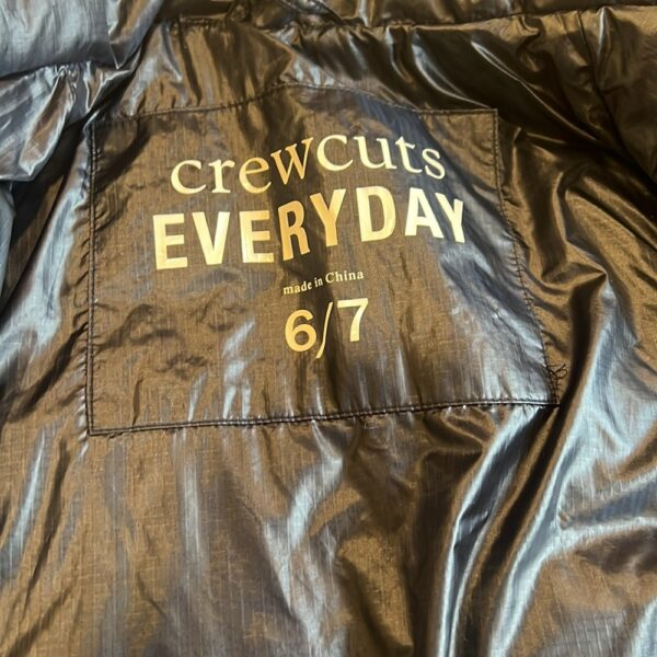 Crewcuts, like new, navy down puffer coat, size 6/7