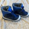 Kamik, pair of blue short snow boots, size 1