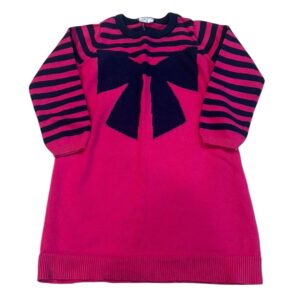 EGG Baby, pink and navy sweater dress, size 24 months
