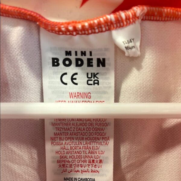 Mini Boden Red Floral Long Sleeved Girl’s Swimsuit, sz 13-14 yrs