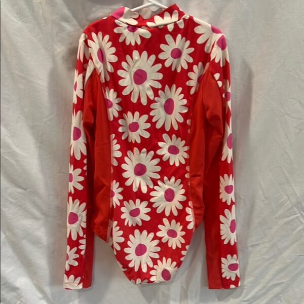 Mini Boden Red Floral Long Sleeved Girl’s Swimsuit, sz 13-14 yrs