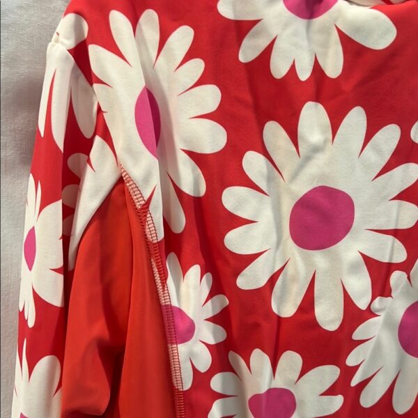 Mini Boden Red Floral Long Sleeved Girl’s Swimsuit, sz 13-14 yrs