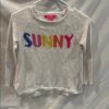 Lilly Pulitzer White and Blue Sweater with Crew Neck