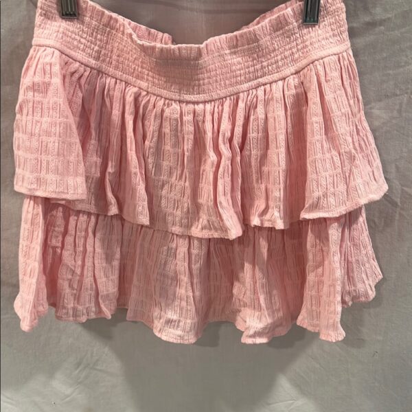Design History, pink tiered skirt, size XL