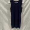 Blue Sheath Dress with Crew Neck for Cocktail
