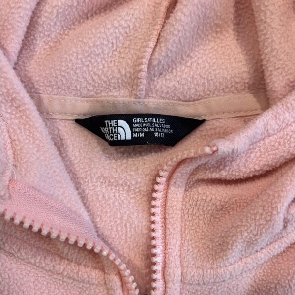 The North Face Kids Pink Lightweight Fleece Jacket, Size Medium (10/12)