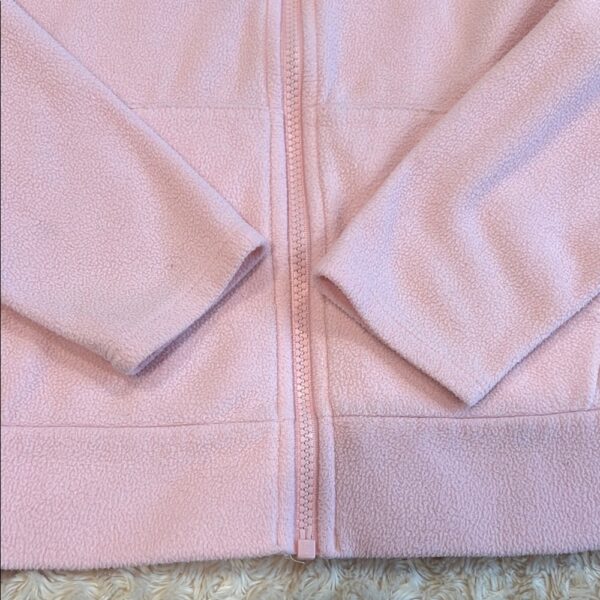 The North Face Kids Pink Lightweight Fleece Jacket, Size Medium (10/12)