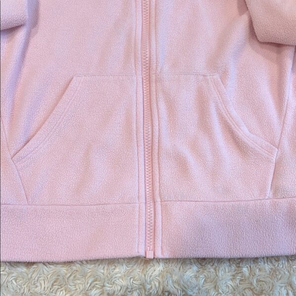 The North Face Kids Pink Lightweight Fleece Jacket, Size Medium (10/12)