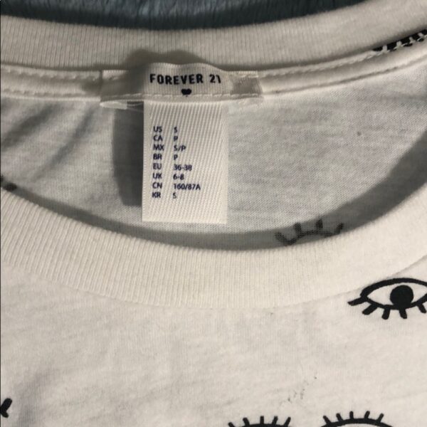 Forever 21, Tshirt with eyes, adult small