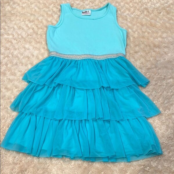 Hanna Andersson, like new tiered tank dress, Size 140 (10)