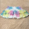 Like New, Katie J NYC Colorful Eyelet Ruffle Skirt, Size Large