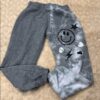 Like New, Firehouse, Gray Kids Jogger Pants with Smiley Design, Size Small
