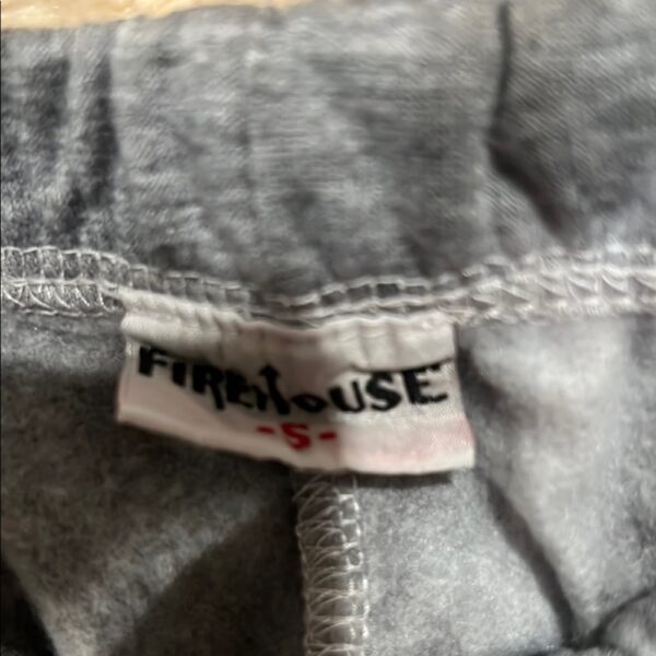 Like New, Firehouse, Gray Kids Jogger Pants with Smiley Design, Size Small