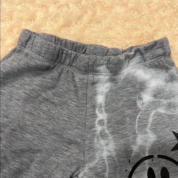 Like New, Firehouse, Gray Kids Jogger Pants with Smiley Design, Size Small