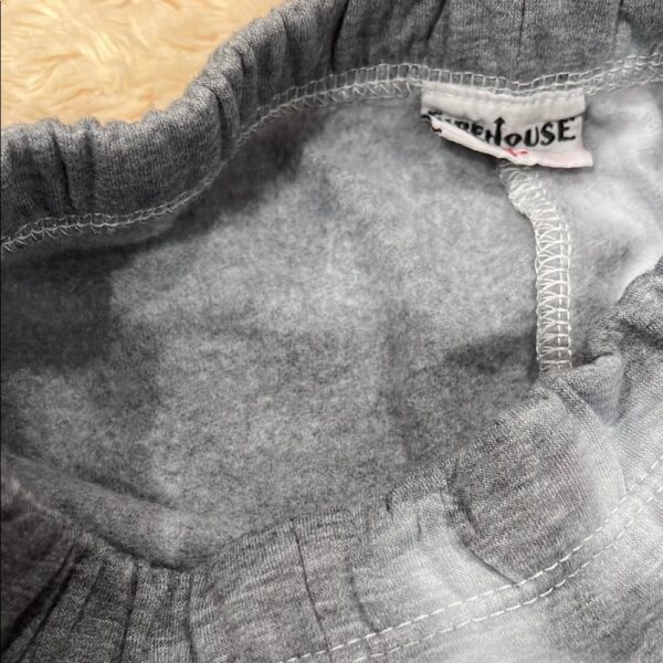 Like New, Firehouse, Gray Kids Jogger Pants with Smiley Design, Size Small