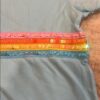Lola + The Boys, Kids Blue Shirt with Rainbow Sequin Stripes, Size 14
