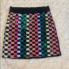 Flowers by Zoe, Girls Black Sequined Mini Skirt, Size XL