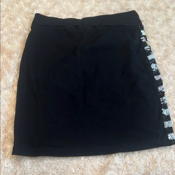 Flowers by Zoe, Girls Black Sequined Mini Skirt, Size XL