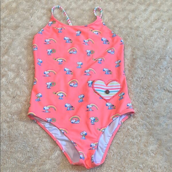Sunuva Kids for Peanuts, Girls One Piece Bathing Suit, Size 11-12