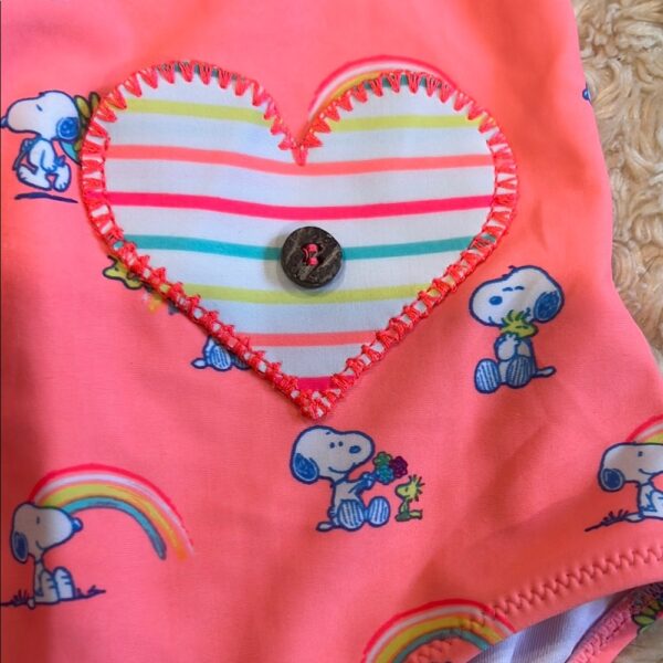 Sunuva Kids for Peanuts, Girls One Piece Bathing Suit, Size 11-12