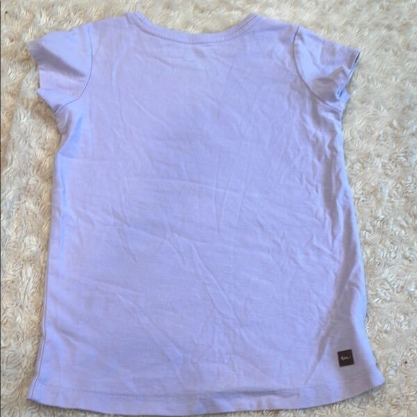 Like New, Tea Collection, Girls Lilac T-shirt, Size 6-7