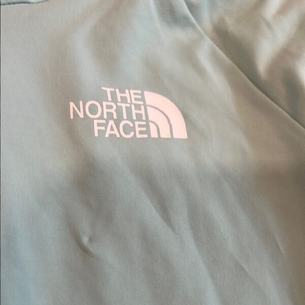 The North Face Light Blue Hooded Athletic Shirt, SPF 50, Size Medium